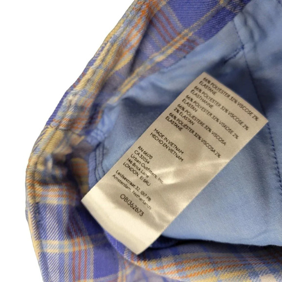 Urban Outfitters Women's High Waisted Plaid Wide Leg Pants Size 4 - Picture 8 of 8